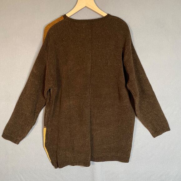 Vintage Carolyn Taylor Womens Colorbock Sweater Size 1X Patchwork Grandmacore - Picture 5 of 8